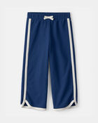 Toddler Girl French Terry Wide-Leg Pants - Blue, image 1 of 5 slides