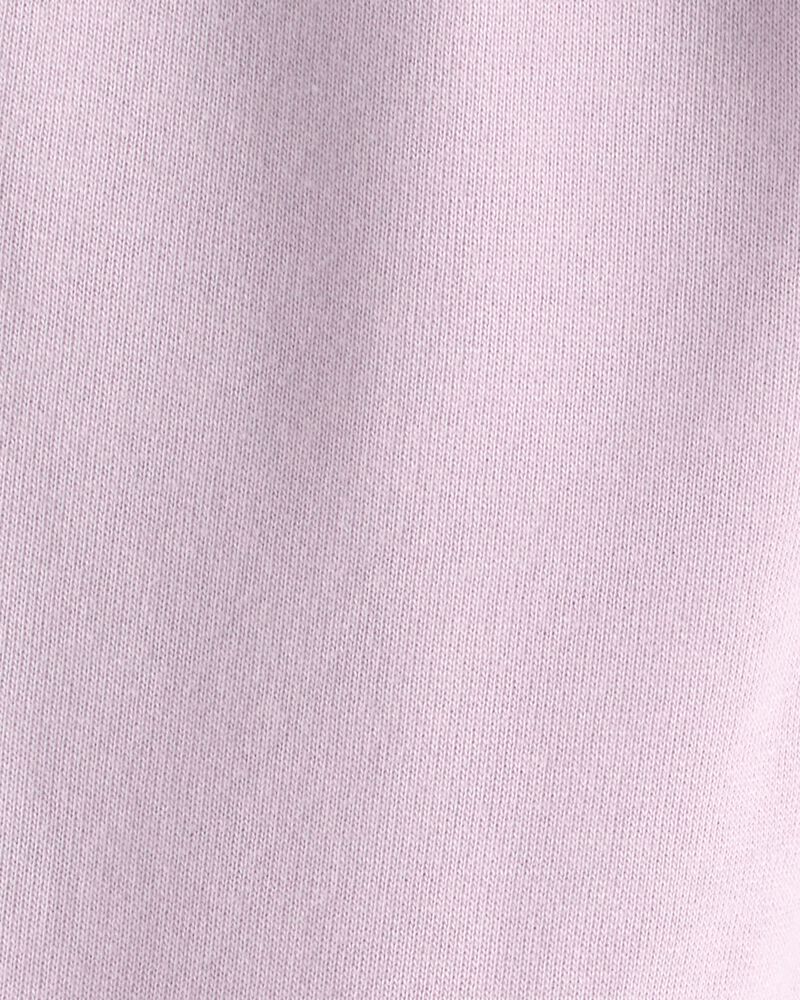 Baby Girl Drawstring Knit Joggers - Purple, image 3 of 4 slides