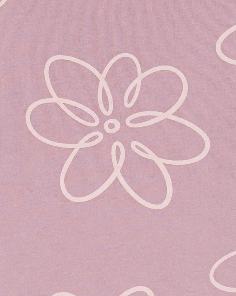 Kid Floral Long-Sleeve Peplum Jersey Tee, image 2 of 3 slides