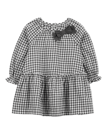 Bébé Robe péplum en tissu écossais, 
