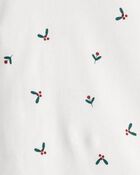 Baby Girl 3-Piece DayDream Fleece Floral Long-Sleeve Bodysuit & Pant Set - Red, image 4 of 5 slides