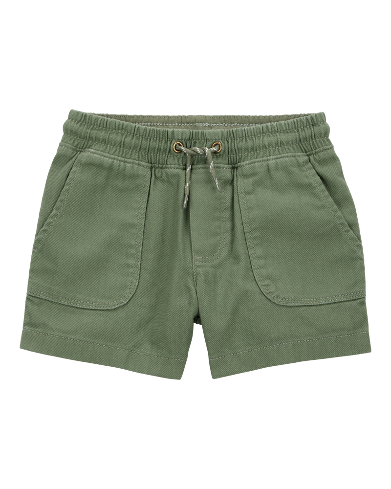 Toddler Pull-On Cotton Shorts, image 1 of 4 slides