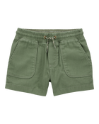 Toddler Pull-On Cotton Shorts, image 1 of 4 slides