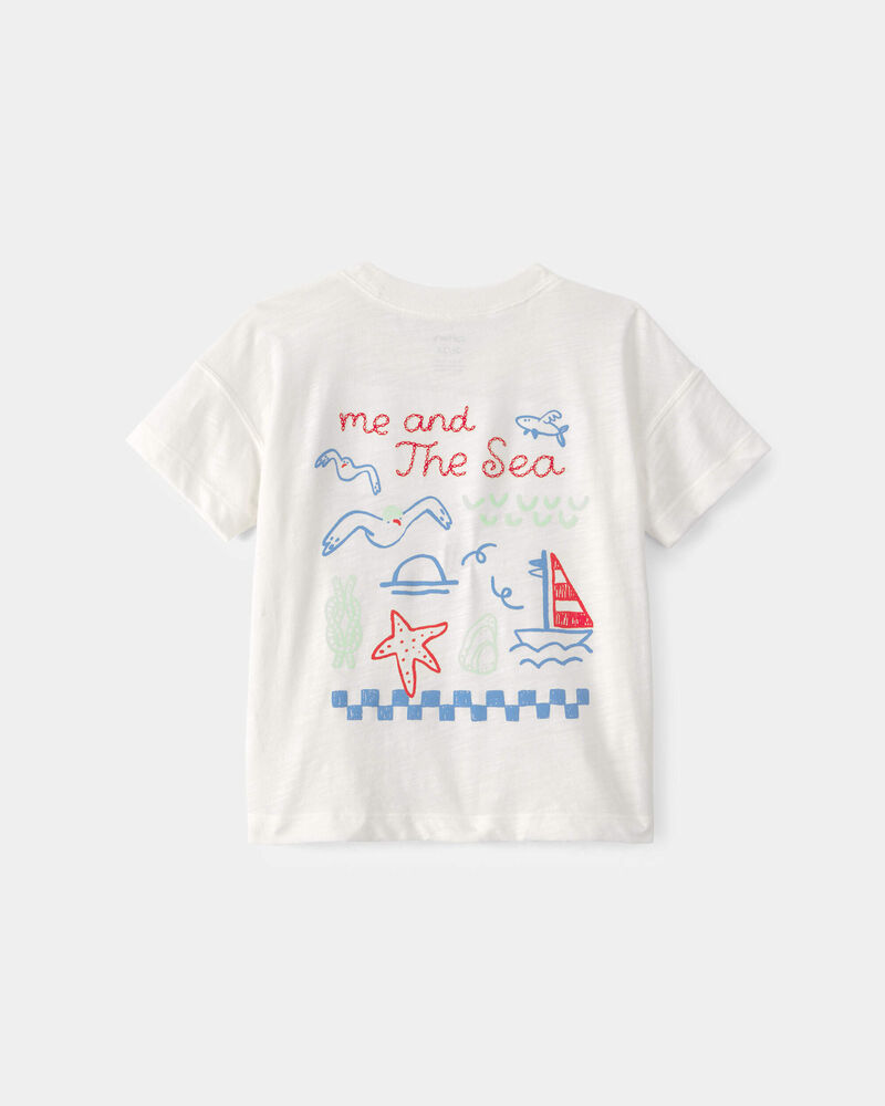 Toddler 'Ahoy There' Graphic Tee - White, image 4 of 6 slides