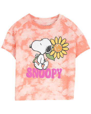 T-shirt à coupe carrée à imprimé de Snoopy, 