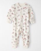 Baby Organic Cotton Sleep & Play Pyjamas in Little Loves Print, image 1 of 5 slides