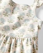 Toddler Organic Cotton Floral-Print Dress, image 3 of 5 slides
