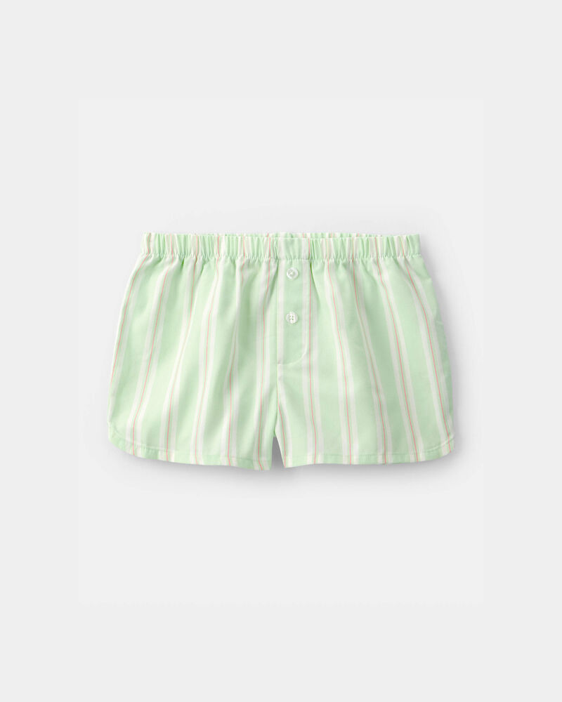 Filles - Pyjama ample 2 pi&egrave;ces &agrave; manches courtes, fleur &laquo;Club Snooze&raquo; - Ivoire/Vert, image 2 sur 5 diapositives