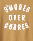Boys Smores Long-Sleeve Graphic Tee - Brown, image 2 of 3 slides