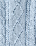 Baby Organic Cotton Cable Knit Sweater, image 3 of 4 slides