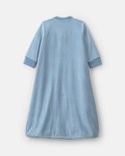 Baby Boy Striped Fleece Loose Fit Wearable Blanket - Blue, image 2 of 4 slides