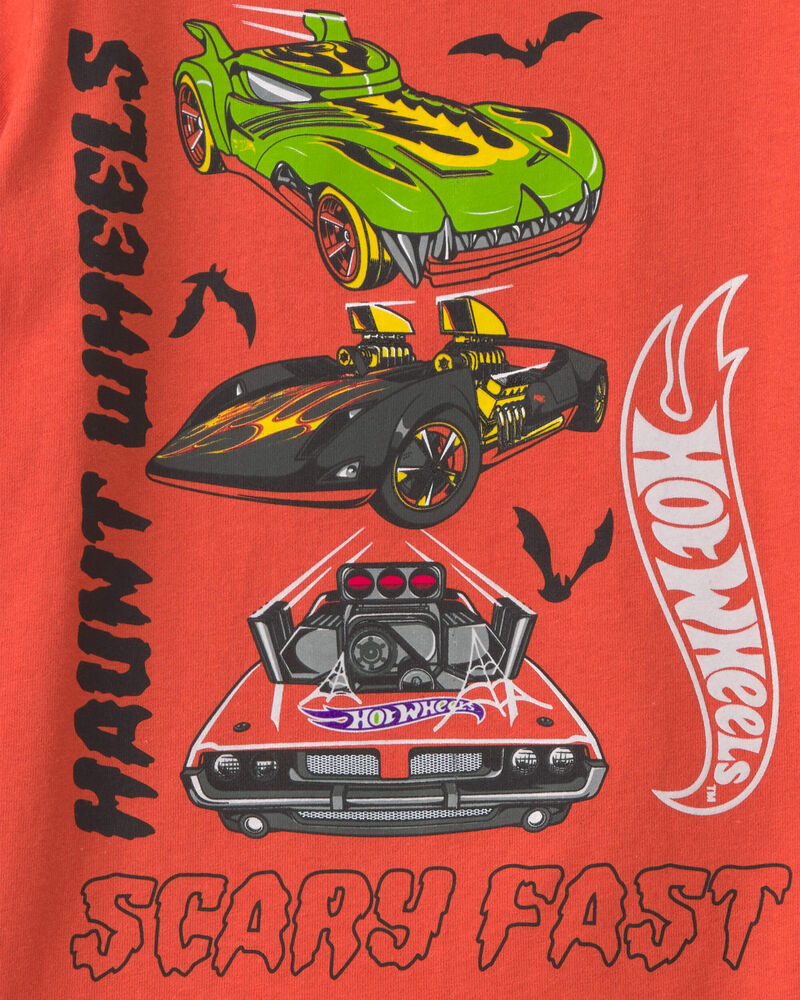 Toddler Boy 'Haunt Wheels' Car Halloween Graphic Tee - Orange, image 2 of 2 slides