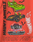 Toddler Boy 'Haunt Wheels' Car Halloween Graphic Tee - Orange, image 2 of 2 slides