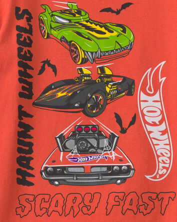 Toddler Boy 'Haunt Wheels' Car Halloween Graphic Tee - Orange, 