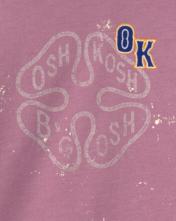 Toddler Girl 'OshKosh' French Terry Pullover Sweatshirt - Purple, 