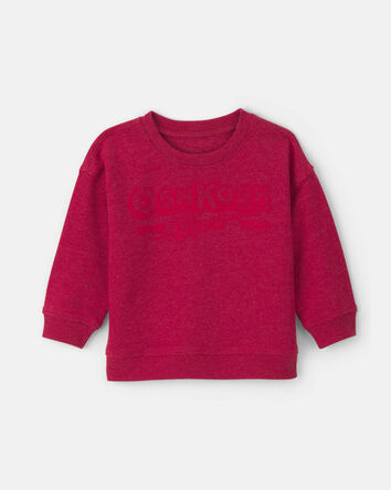 Baby Boy OshKosh Logo French Terry Pullover Sweatshirt - Red, 