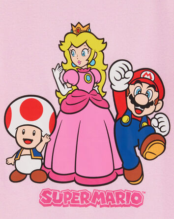 Girls Super Mario Bros&trade; Snug Fit Cotton 2-Piece Pyjamas - Pink, 