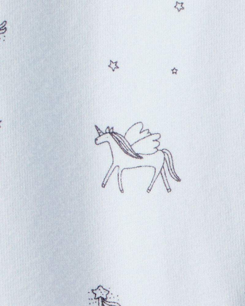 Tout-petit fille - Legging extensible en coton imprim&eacute; - Bleu, image 4 sur 5 diapositives