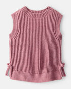 Toddler Girl Sleeveless Sweater Top - Pink, image 1 of 5 slides