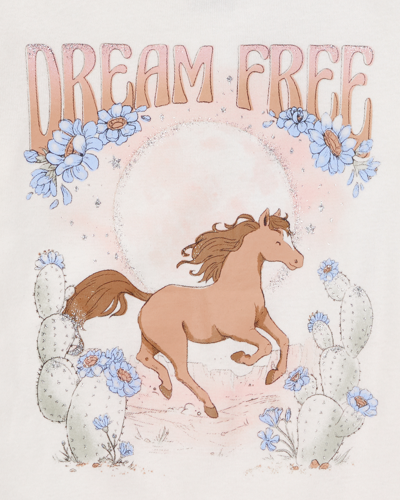 Enfant Pyjama 4 pièces en coton ajusté à cheval, image 2 sur 4 diapositives