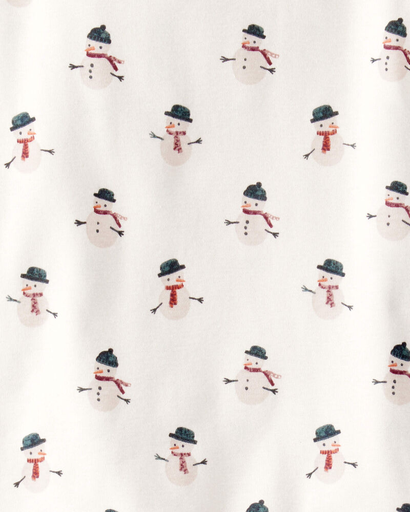 Jeune - Pyjama 2 pi&egrave;ces en coton biologique &agrave; motif bonhomme de neige, image 3 sur 3 diapositives