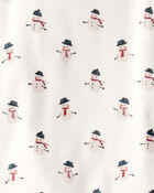 Jeune - Pyjama 2 pi&egrave;ces en coton biologique &agrave; motif bonhomme de neige, image 3 sur 3 diapositives