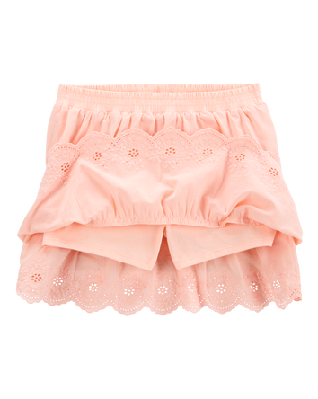 Kid Eyelet Skort - Pink, 