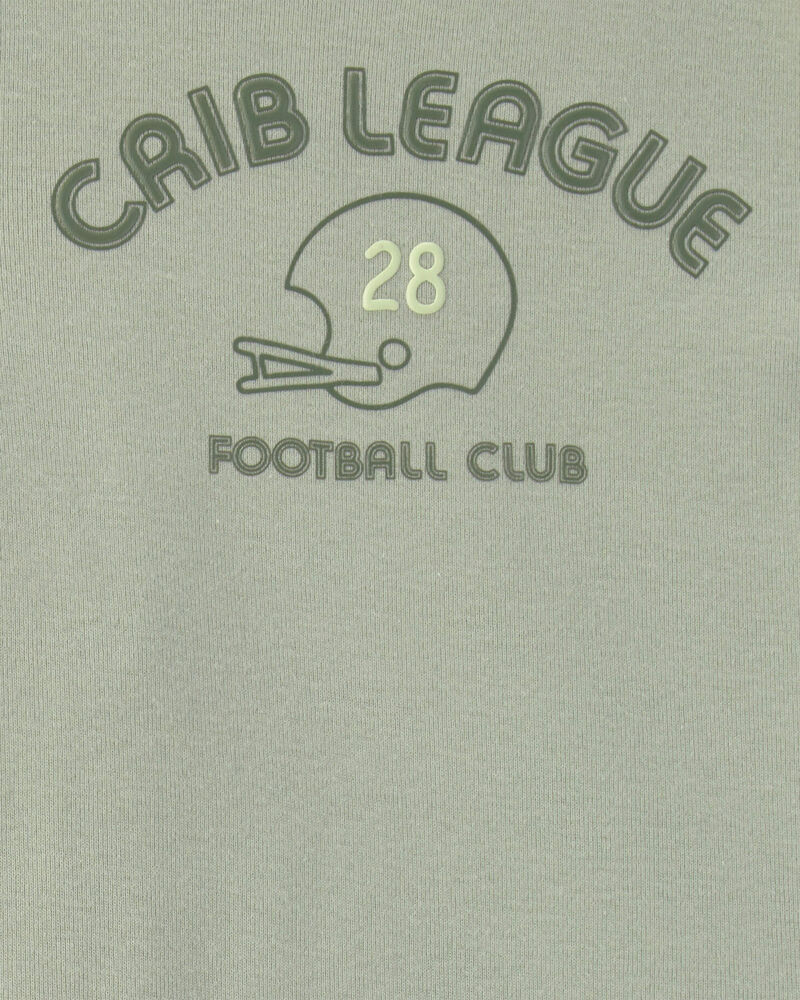 Baby Boy 2-Piece 'Football Club' Bodysuit & Pant Set - Green, image 3 of 4 slides