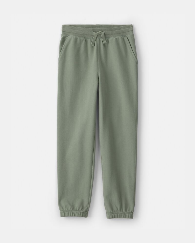 Jeune - Pantalon de jogging en tricot avec cordon de serrage - Vert, image 1 sur 3 diapositives