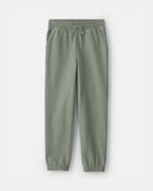 Jeune - Pantalon de jogging en tricot avec cordon de serrage - Vert, image 1 sur 3 diapositives