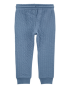 Baby Pull-On Quilted Joggers - Blue, image 2 of 4 slides