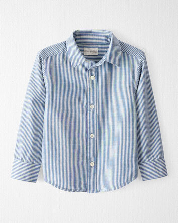 Toddler Boy Button-Front Shirt Made with Organic Cotton, 