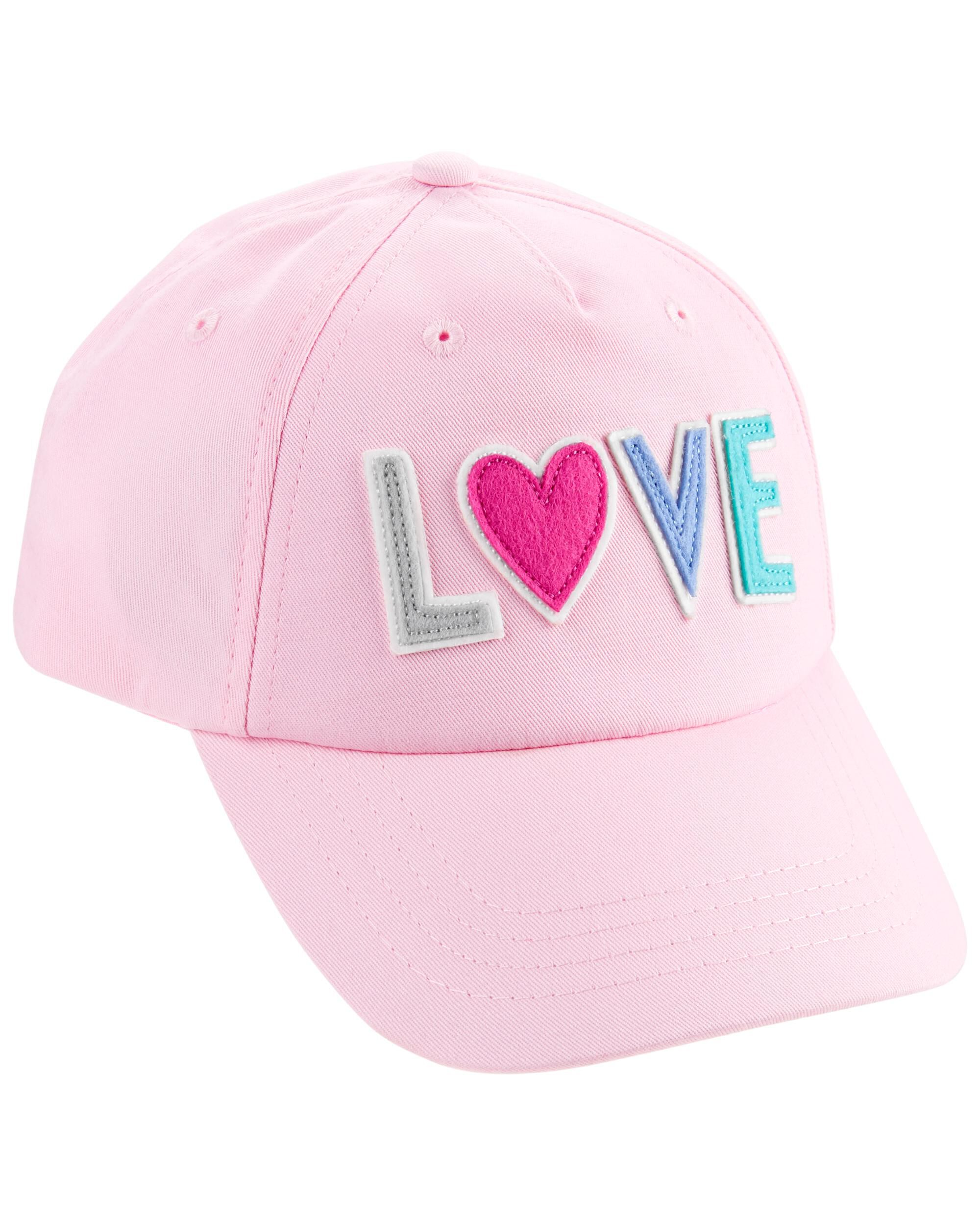Pink Love Baseball Cap carters