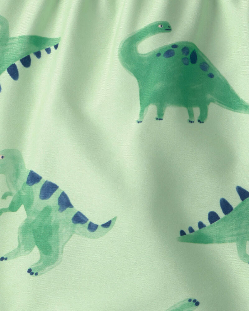 Toddler Boy Dinosaur Swim Trunks - Green, image 3 of 4 slides