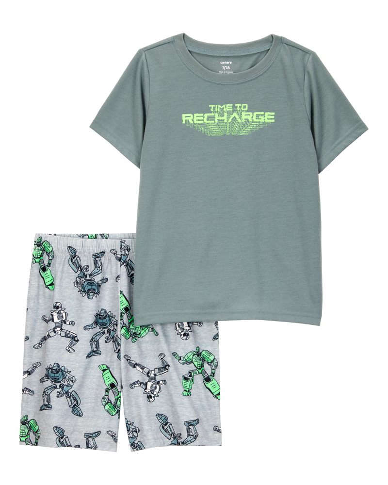 Kid Gaming Print Loose Fit 2-Piece Pyjamas, image 1 of 3 slides