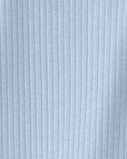 Baby Girl Solid Sleeveless Romper - Blue, image 2 of 3 slides