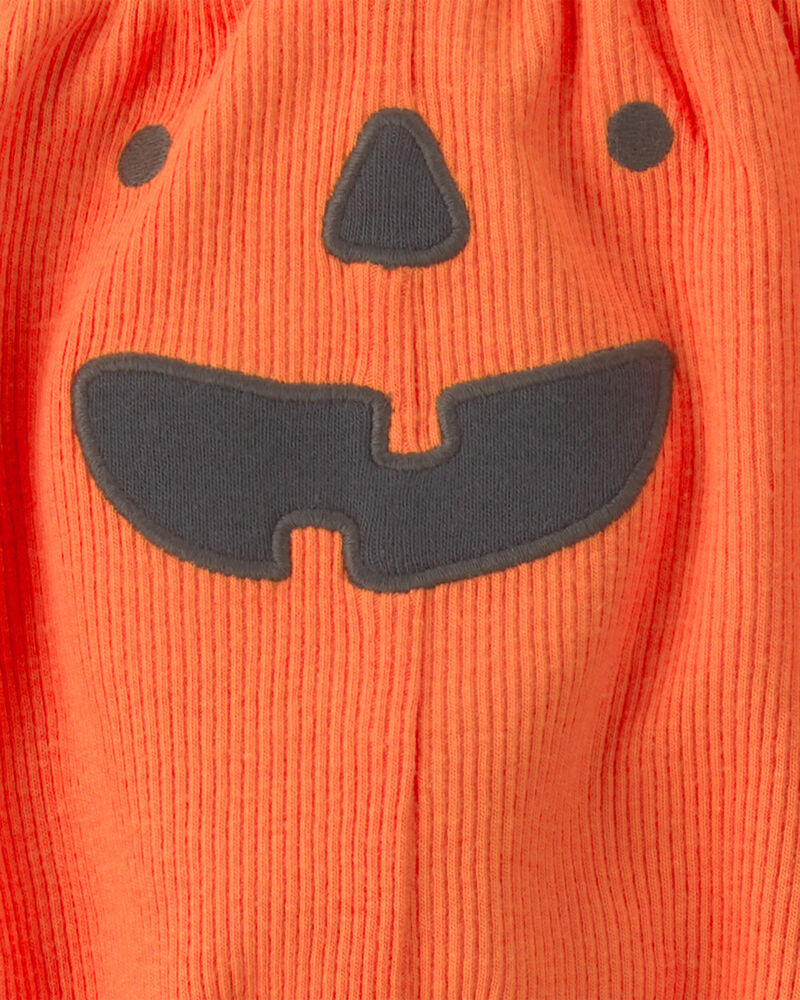 B&eacute;b&eacute; - Ensemble 2 pi&egrave;ces cache-couche manches longues &laquo;Baby&rsquo;s First Halloween&raquo; et pantalon  &ndash; Orange/Cr&egrave;me, image 3 sur 4 diapositives