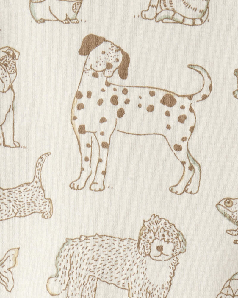 Kid Pet Print Organic Cotton 2-Piece Pyjamas, image 3 of 4 slides