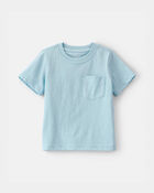 Baby Solid Pocket T-Shirt - Blue, image 1 of 3 slides