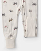 Baby 1-Piece Dog PurelySoft&trade; Snug Fit Pyjama - Cream, image 4 of 9 slides
