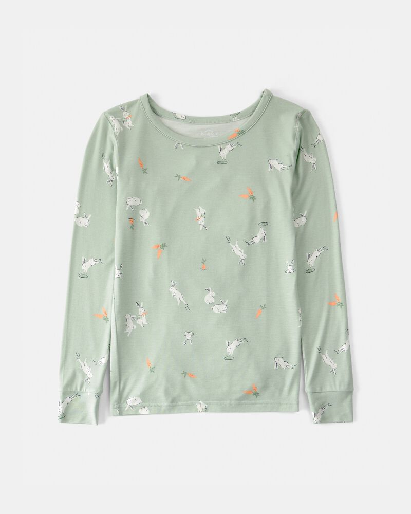 Kid Bunny PurelySoft 2-Piece Pyjama Set - Green, image 3 of 7 slides