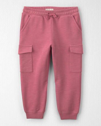 Toddler Girl Organic Cotton French Terry Cargo Pants, 