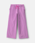 Girls Ribbed Pull-On Pants - Purple, image 1 of 4 slides