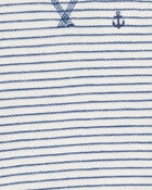 Bébé garçon - Ensemble 3 pièces rayé à ancre - Bleu, image 3 sur 5 diapositives