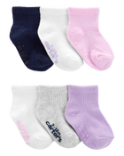 Bébé 6 paires de chaussettes mi-mollet, image 1 sur 2 diapositives