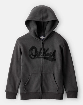 Boys OshKosh Logo Zip Jacket - Black, 