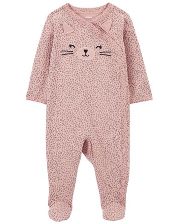 Cat Side-Snap Sleeper Pyjamas, 