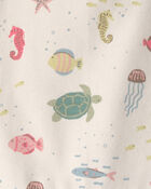 Baby Girl 2-Pack Organic Cotton Bubble in Under The Sea, image 3 of 5 slides