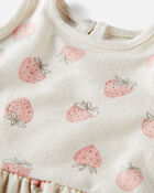 Baby Girl 2-Piece Set Made with Organic Cotton in Berry Patch, image 3 of 5 slides