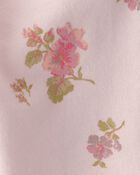 Baby Girl Floral Drawstring Knit Joggers - Pink, image 3 of 4 slides